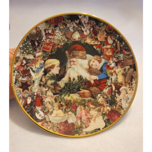 Vtg John Grossman A Visit St. Nicholas Christmas Collectible Plate COA #0719J